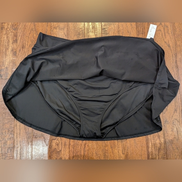 Anne Cole Full-coverage miniskirt with built-in bikini swim bottom Sz24W - Picture 7 of 11